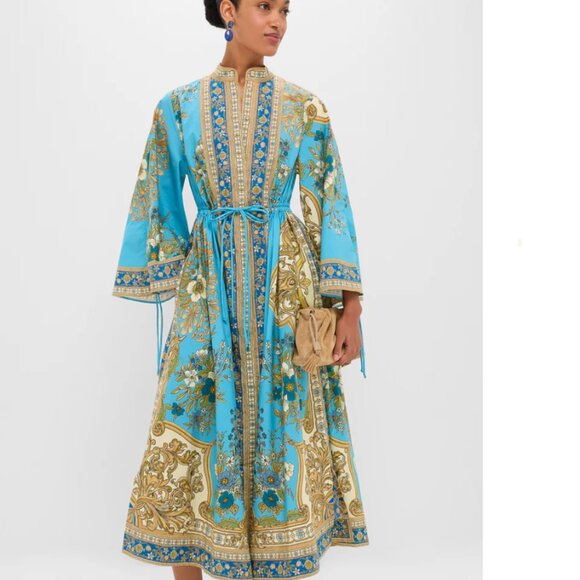 Alemais Blue Cassie Pool Midi Dress - Picture 1 of 13